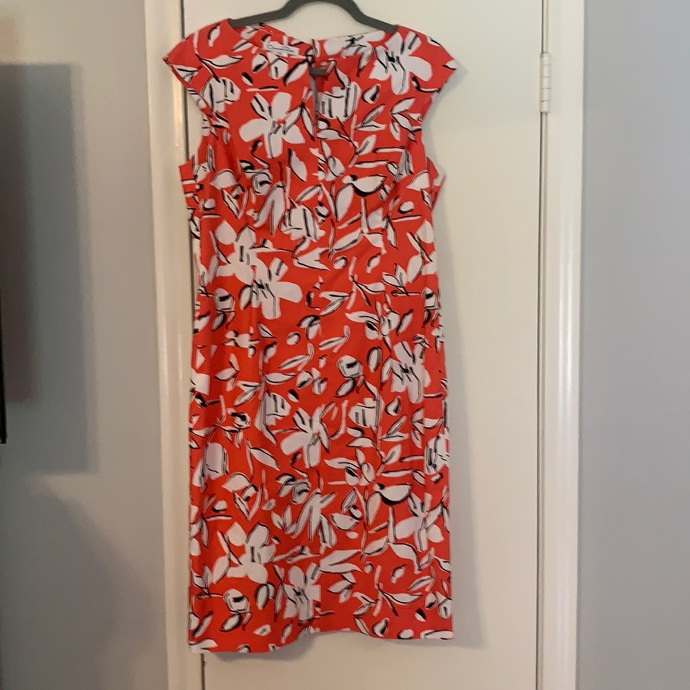 Oscar de La Renta Sleeveless Floral Dress 12